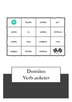 Vorschau - Spiele - Domino – Verb acheter im Präsens - Deckblatt