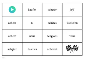 Vorschau - Spiele - Domino – Verb acheter im Präsens - Seite 1