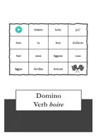 Vorschau - Spiele - Domino – Verb boire im Präsens - Deckblatt