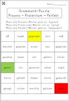 Vorschau - Arbeitsblätter - Zeitformen üben: Verben anmalen – Präsens, Präteritum, Perfekt - Seite 1