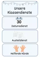 Vorschau - Bildkarten - Klassendienste - Dekoration im Klassenraum - Seite 3