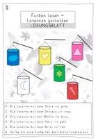 Vorschau - Arbeitsblätter - Leseverstehen Herbst: Lesen & Malen – Laternen | Farben & Arbeitsanweisungen | Deutsch Klasse 2 - Seite 2