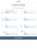 Vorschau - Mal- und Bastelvorlagen - Bundesländer - Flipbook in Farbe (als Nachschlagewerk und Lernhilfe) - mit editierbarem PDF! - Seite 3