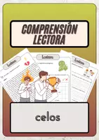 Vista previa - Hojas de trabajo - Comprensión lectora – celos + soluciones - Portada