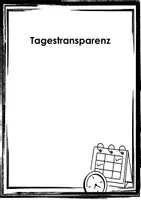 Vorschau - Präsentationen/Tafelbilder - Tagestransparenz - Deckblatt
