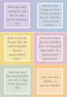 Vorschau - Interaktives Material - Gesprächskarten über die Sommerferien - Seite 3