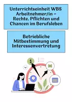 Vorschau - Arbeitsblätter - WBS - Betriebliche Mitbestimmung und Interessenvertretung - Deckblatt