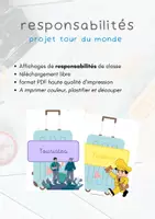Aperçu - Affichage - étiquettes responsabilités tour du monde - Page de couverture