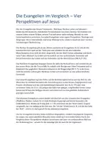 Vorschau - Arbeitsblätter - Die vier Evangelien Arbeitsblatt ✝️ Die Evangelisten Markus, Matthäus, Lukas und Johannes im Vergleich - Seite 1