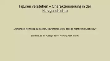 Vorschau - Arbeitsblätter - Kurzgeschichte Charakterisierung "Ein Platz am Fenster" - Seite 2