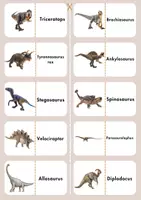 Vorschau - Bildkarten - Dinosaurier Domino - Deckblatt