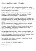 Vorschau - Arbeitsblätter - Ziele und Tracker: smart formuliert im Comic Stil - Seite 1