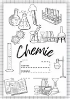 Vorschau - Mal- und Bastelvorlagen - Deckblatt für den Chemiehefter - Seite 1