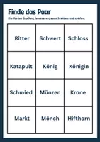 Vorschau - Bildkarten - Mittelalter: Finde die passenden Paare - Seite 2