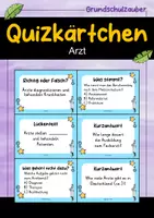 Vorschau - Arbeitsblätter - Arzt MEGABUNDLE Materialpaket - Wissenskartei, Lückentext, Steckbrief, Suchsel, Quizkarten - Seite 1