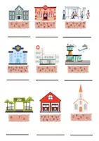 Vorschau - Arbeitsblätter - buildings - flash cards, worksheets - Seite 3
