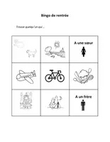 Aperçu - Feuilles d'exercices - Bingo de rentrée scolaire pour apprendre à faire connaissance - Page de couverture