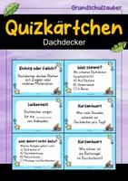 Vorschau - Stationenlernen - Dachdecker MEGABUNDLE Materialpaket - Wissenskartei, Lückentext, Steckbrief, Suchsel, Quizkarten - Seite 1