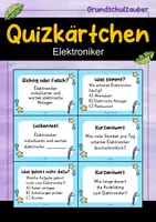 Vorschau - Arbeitsblätter - Elektroniker MEGABUNDLE Materialpaket - Wissenskartei, Lückentext, Steckbrief, Suchsel, Quizkarten - Seite 1