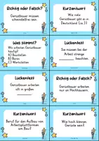 Vorschau - Arbeitsblätter - Gerüstbauer MEGABUNDLE Materialpaket - Wissenskartei, Lückentext, Steckbrief, Suchsel, Quizkarten - Seite 3