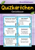 Vorschau - Arbeitsblätter - Gerüstbauer MEGABUNDLE Materialpaket - Wissenskartei, Lückentext, Steckbrief, Suchsel, Quizkarten - Seite 1