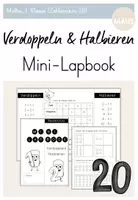 Vorschau - Arbeitsblätter - Faltheft: Verdoppeln und Halbieren (ZR 20) - Deckblatt