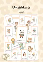 Vorschau - Bildkarten - Umziehkarte - Sport - Deckblatt