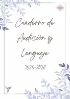 Vista previa - Hojas de trabajo - Planificador docente 25-26 Audición y Lenguaje - Portada