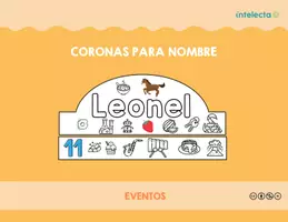 Vista previa - Manualidades / Dibujos para colorear - Corona para nombre - página 1
