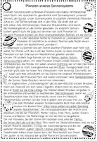Vorschau - Arbeitsblätter - Planeten Leseweg, Sachtext Sonnensystem, Leseförderung Sachunterricht, Leseverständnis, Lesetraining, Lesekompetenz - Seite 3