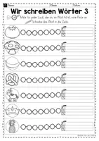 Vorschau - Arbeitsblätter - Laute hören & lautgetreue Wörter schreiben (Grundschule Klasse 1–2) – Arbeitsblätter mit Anlauttabelle & Lautkette | Schreiben lernen Anfangsunterricht - Seite 3