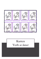 Vorschau - Spiele - Karten - Verb se laver - Deckblatt