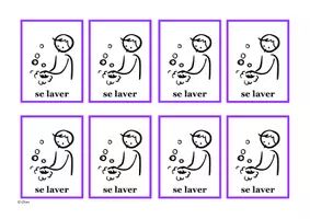 Vorschau - Spiele - Karten - Verb se laver - Seite 1
