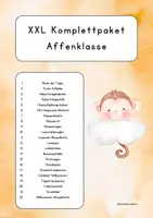 Vorschau - Arbeitsblätter - XXL Komplettpaket Affenklasse - Deckblatt