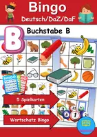 Vorschau - Spiele - Wortschatz Bingo - Buchstabe B (Klasse 1 und 2) - Deckblatt