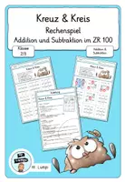 Vorschau - Arbeitsblätter - Mathe Kreuz und Kreis - Addition und Subtraktion im ZR bis 100 - Deckblatt