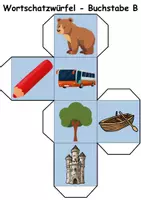 Vorschau - Spiele - Bilderwürfel Buchstabe B - DaZ/DaF, Deutsch (Spiel) - Seite 3