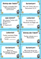 Vorschau - Spiele - Tischler MEGABUNDLE Materialpaket - Wissenskartei, Lückentext, Steckbrief, Suchsel, Quizkarten - Seite 3