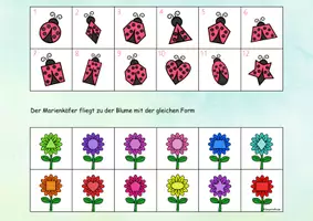 Vorschau - Spiele - 🐞 Marienkäfer Klettmappe schau genau Raumlage - Seite 2
