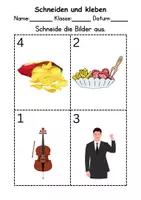 Vorschau - Mal- und Bastelvorlagen - Ausschneiden und kleben Buchstabe C - Wortschatz basteln Feinmotorik (Grundschule) - Seite 3