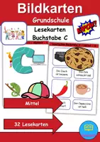 Vorschau - Arbeitsblätter - Materialpaket - Lesen Buchstabe C - DaZ/DaF, Deutsch, Sachunterricht - Seite 1