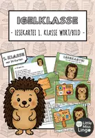 Vorschau - Stationenlernen - Igelklasse - Lesekartei 1. Klasse - Ein Wort passt nicht dazu! - Deckblatt