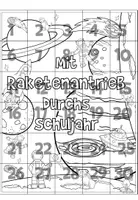 Vorschau - Mal- und Bastelvorlagen - GEMEINSCHAFTSBILD Weltraum 2 Versionen - Seite 3