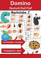 Vorschau - Spiele - Domino Buchstabe C - Bastelvorlage - DaZ/DaF, Deutsch (Wortschatz) - Deckblatt