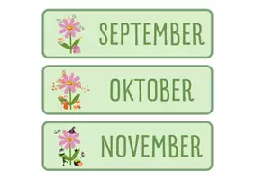 Voorbeeld - Bordkalender thema bloemen - Voorblad