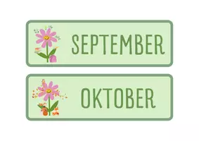 Voorbeeld - Pakket kalender thema bloemen - Pagina 1