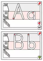 Vorschau - Arbeitsblätter - Buchstabenweg DRUCKSCHRIFT - Schreibrichtung - Seite 1