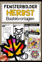 Vorschau - Mal- und Bastelvorlagen - Herbst - Fensterbilder (verschiedene Bastelvorlagen) - Deckblatt