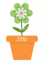 Voorbeeld - Verjaardagskalender thema bloem - Voorblad