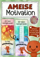 Vorschau - Anderer Materialtyp - Ameisenklasse Motivationskärtchen für ein Lineal - Deckblatt
